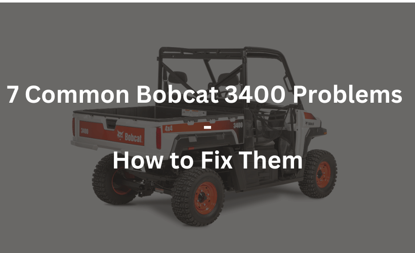 bobcat 3400 problems