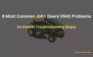 john deere x540 problems