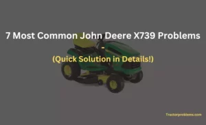 john deere x739 problems