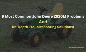 john deere z920m problems