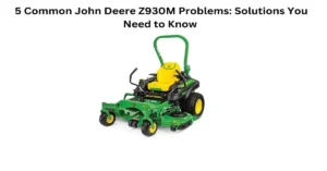 john deere z930m problems