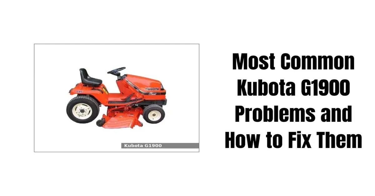 kubota g1900 problems