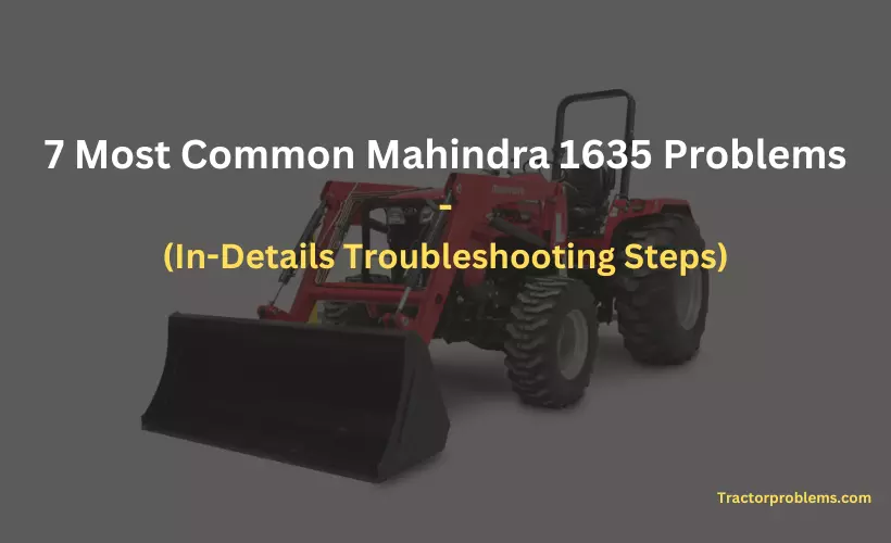 mahindra 1635 problems
