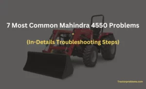 mahindra 4550 problems