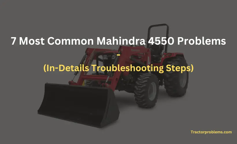 mahindra 4550 problems