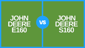 john deere e160 vs s160