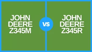 john deere z345m vs z345r