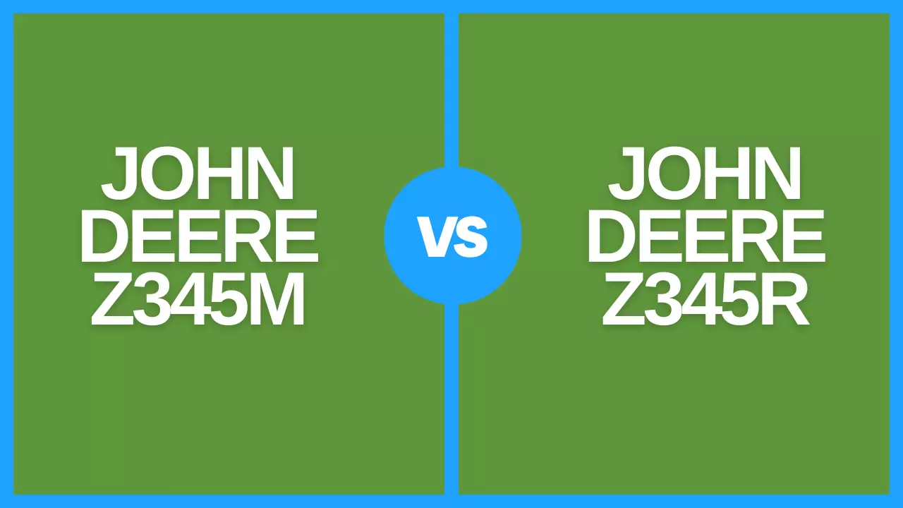 john deere z345m vs z345r