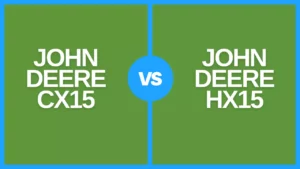 john deere cx15 vs hx15