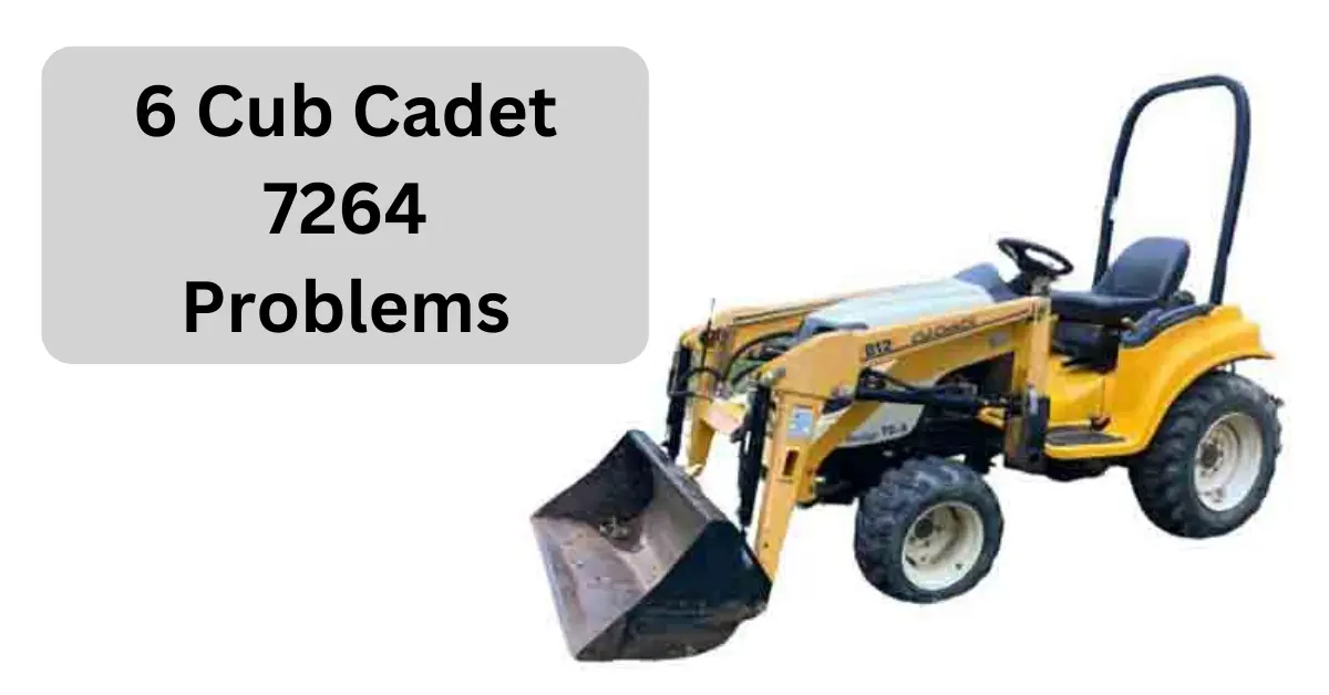 cub cadet 7264 problems